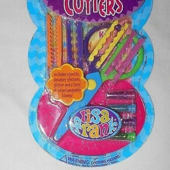 Vintage Rare Collectible Crazy Crafty 9 Pc Cutters Scissors Glitter Set - Picture 2 of 2